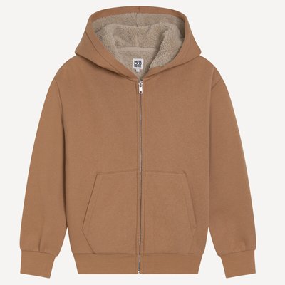 Zip-Up Hoodie with Sherpa-Lined Fleece LA REDOUTE COLLECTIONS