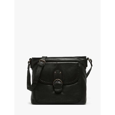Sac bandoulière Utility cuir BASILIC PEPPER
