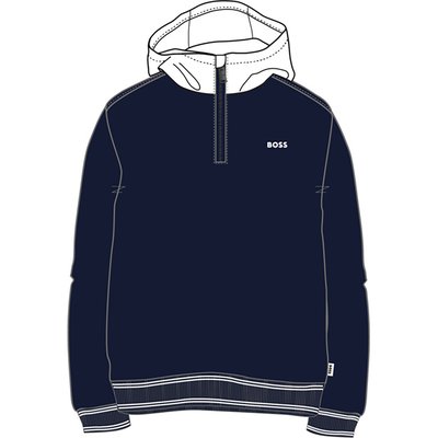 Sweat-shirt capuche contrastée BOSS KIDSWEAR