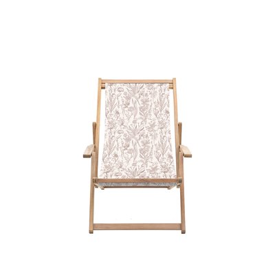 Ockley Floral Print Garden Deck Chair SO'HOME