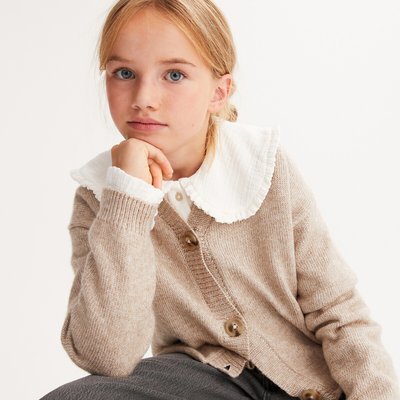 Cardigan scollo a V in fine maglia LA REDOUTE COLLECTIONS