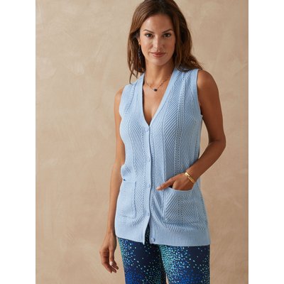 Gilet sans manches maille ajourée DAXON