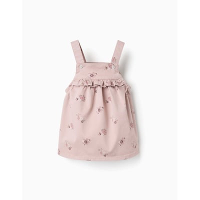 Robe chasuble en sergé avec imprimé fleuri ZIPPY