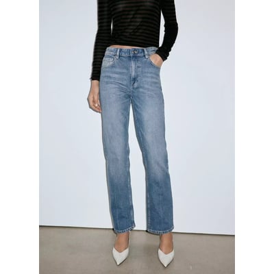 Jean droit taille haute MANGO