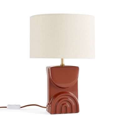 Lampe à poser céramique et lin, Topia LA REDOUTE INTERIEURS