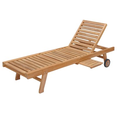 Bain de soleil pliant, en teck, LOMBOK HAPPY GARDEN