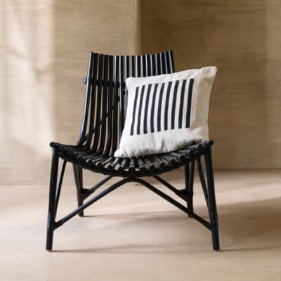 Fauteuil lounge en bambou et rotin - SAFI HELLIN, DEPUIS 1862
