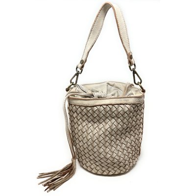 Sac à main sac seau en cuir vintage tressé MISS ADÈLE OH MY BAG