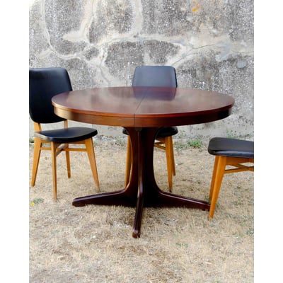 Table à manger avec allonge papillon Karla N°1215 - Bon état DEBONGOUT