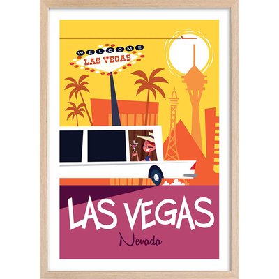 Affiche Road Trip à Vegas HEXOA