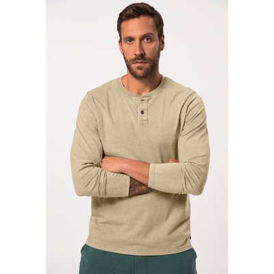 T-shirt Henley à manches longues. JP1880