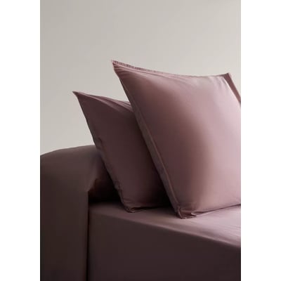 Deux taies d'oreiller double surpiqûre 300 fils coton 50x75 cm MANGO HOME