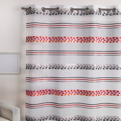 Voilage Jacquard en étamine géométrique HOME MAISON
