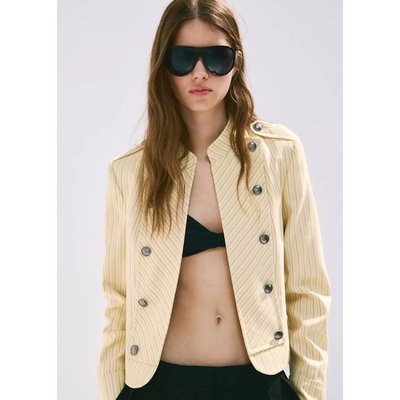 Veste à rayures tennis et boutons MANGO