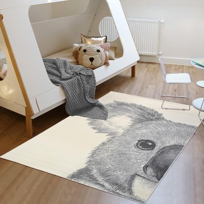 Tapis enfant tissé motif animaux AF1 KOALA UN AMOUR DE TAPIS