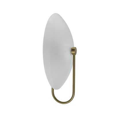 Applique verre strié disque doré - ESMÉE KOSILUM