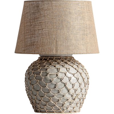 Lampe en ciment et rotin, Vacio RECOLLECTION