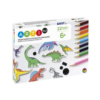 Atelier magnets plastique fou dinosaures OXYBUL 