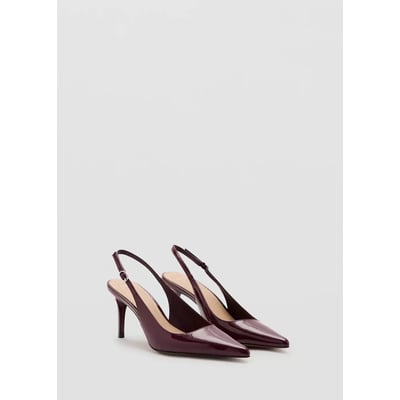 Chaussures à talons vernies bout pointu MANGO