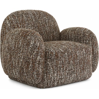 Fauteuil lounge enveloppant en tissu texturé RECOLLECTION