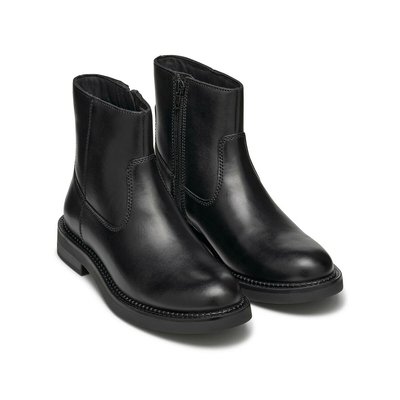 Bottines plates noire clearance