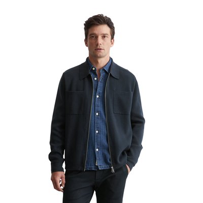 Veste tricotée régulière style polo en coton bio MARC O'POLO