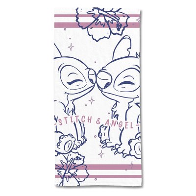 Serviette de plage, Disney Stitch et Angel DISNEY