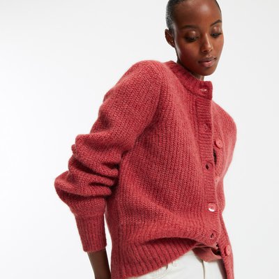 Cardigan alpaga mélangé, Signature AMBROISE LA REDOUTE COLLECTIONS