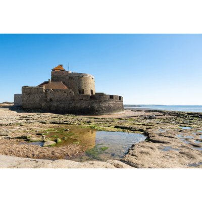 Tableau mural fort d'Ambleteuse marée basse CEANOTHE