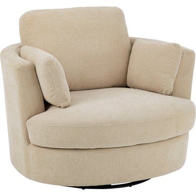 Chaise lounge pivotante en bois peuplier et mousse  cosy RECOLLECTION