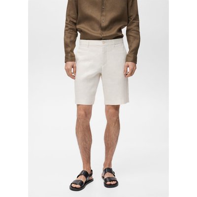 Bermuda slim-fit 100 % lin MANGO MAN