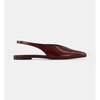 Ballerines slingback plates calie cuir GALERIES LAFAYETTE