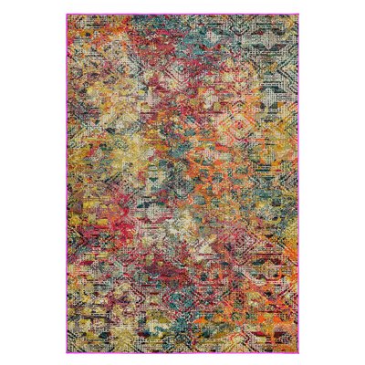 Multi Colour Patterned Rug SO'HOME