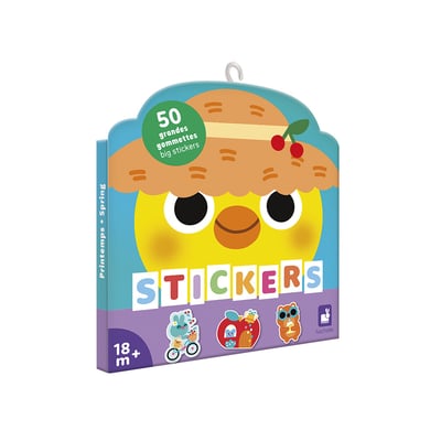 50 Grandes Gommettes Repositionnables Printemps JANOD