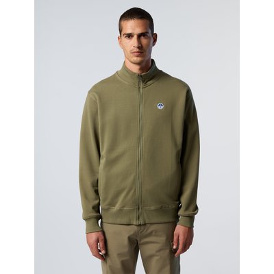 Sweat entièrement zippé avec patch logo NORTH SAILS