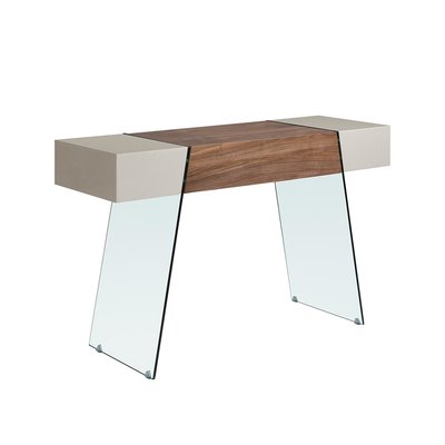 Console en noyer et verre trempé ANGEL CERDA