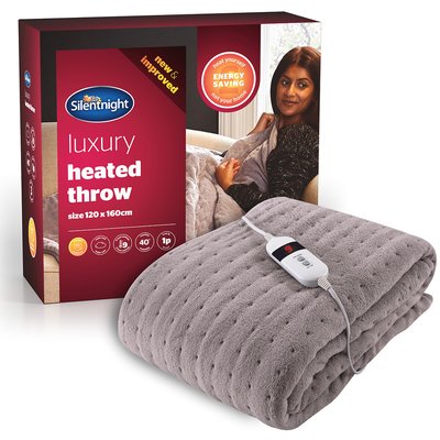 Luxury Comfort Control Fleece Heated Throw SILENTNIGHT