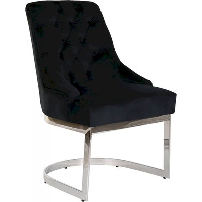 Chaise en velours et acier, Moderno RECOLLECTION
