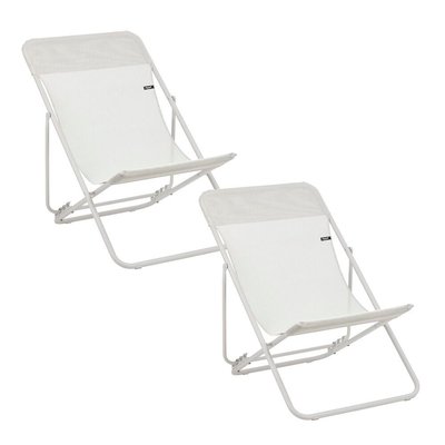 Lot de 2 transats pliants - MAXI TRANSAT LAFUMA MOBILIER