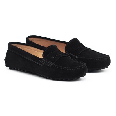 Mocassins femme cuir daim JULES & JENN