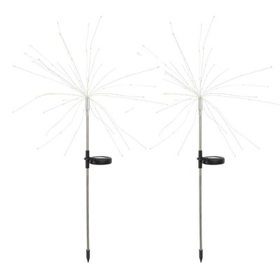 2 balises solaires à planter FIREWORKS SPIKE LUMISKY