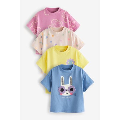 T-Shirts à manches courtes, lot de 4 NEXT