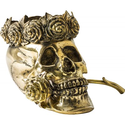 Statue en bronze, buste Calavera Corona RECOLLECTION