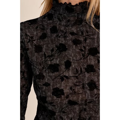 Top en semi-transparence, à fleurs MOLLY BRACKEN