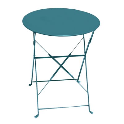 Table de jardin pliante en acier ronde IMAGIN