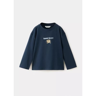 T-shirt coton lin imprimé MANGO BABY