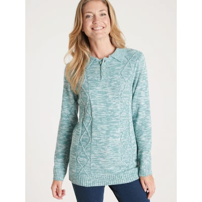 Pull polo avec torsades DAXON