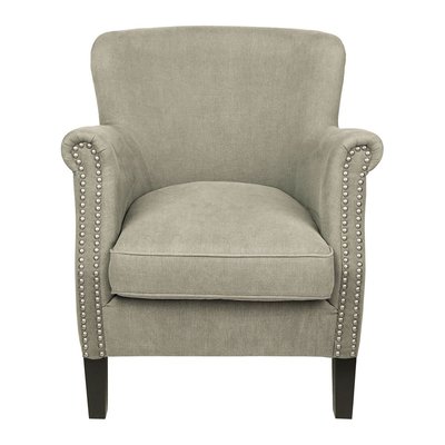 Fauteuil en lin mélangé et pin BLANC D’IVOIRE