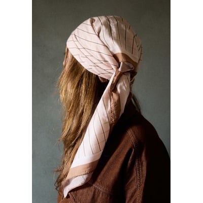 Foulard en voile de coton, RAYURES GABRIELLE PARIS