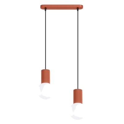Suspension Aluminium Ocre Rouge G9 2 Halo EDEN